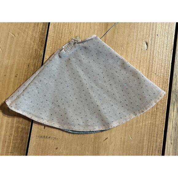 Vintage Barbie Tulle sparkle lined Skirt with matching neck scarf. Tan/Green - Picture 4 of 6